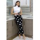 Moda Çizgi Kadın Penye Desenli Tek Alt Pijama 27556