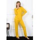 Moda Çizgi Kadın Penye Uzun Kol Patlı Pijama Takım 4167