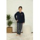 Moda Çizgi Polar Erkek Çocuk Pijama Takımı 4574