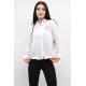 Moda Çizgi Taşlı  Keten Gömlek MC2301 Beyaz