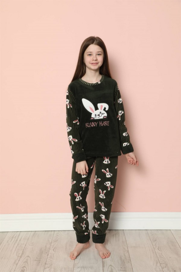 moda çizgi WelSoft Polar Çocuk Pijama Takımı 20206Y