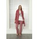 moda çizgi Welsoft Polar Kadın 3'lü Pijama Takımı 808023