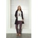 moda çizgi Welsoft Polar Kadın 3'lü Pijama Takımı 808024