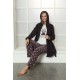moda çizgi Welsoft Polar Kadın 3'lü Pijama Takımı 808024