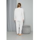 Moda Çizgi Welsoft Polar Kadın Büyük Beden Pijama Takımı 808050