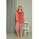 Moda Çizgi Welsoft Polar Kadın Büyük Beden Pudra Pijama Takımı 808042