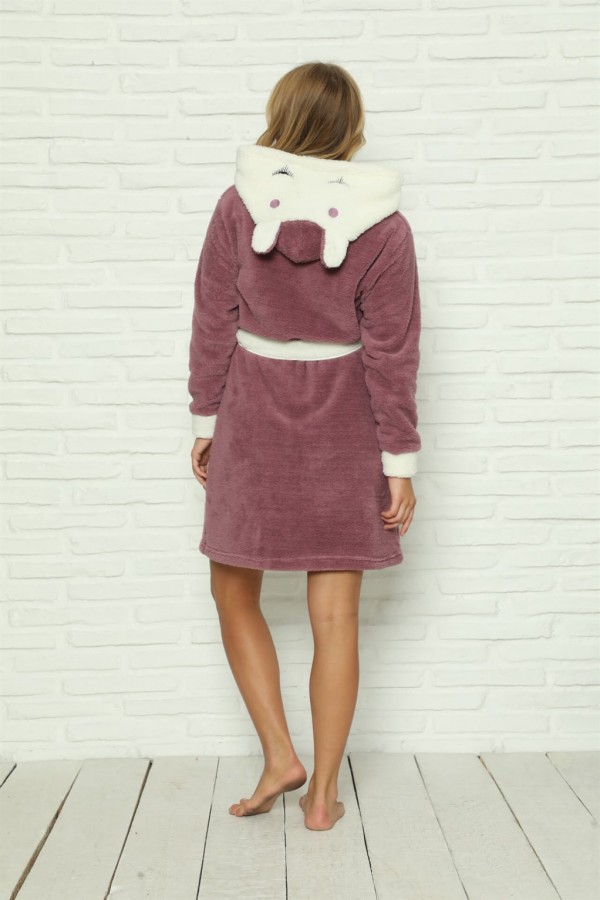 moda çizgi Welsoft Polar Kadın Sabahlık 9064