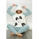 moda çizgi Welsoft Polar Peluş Kadın Pijama Takımı 818111