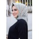 Moda Çizgi Desenli Eşarp