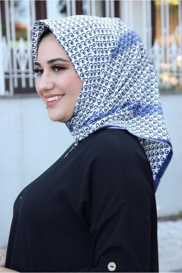 Moda Çizgi Desenli Eşarp