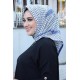 Moda Çizgi Desenli Eşarp