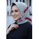 Moda Çizgi Desenli Eşarp