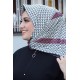 Moda Çizgi Desenli Eşarp