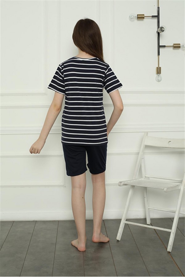 Moda Çizgi Aile Penye Şortlu Pijama Takım (anne - kız ) 50117 Ayrı Ayrı Satılır . Fiyatları Farklıdır