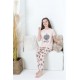 Moda Çizgi Anne Kız Aile I Love Yoga Pijama Takım Ayrı Ayrı Satılır 50101