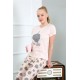 Moda Çizgi Anne Kız Aile I Love Yoga Pijama Takım Ayrı Ayrı Satılır 50101