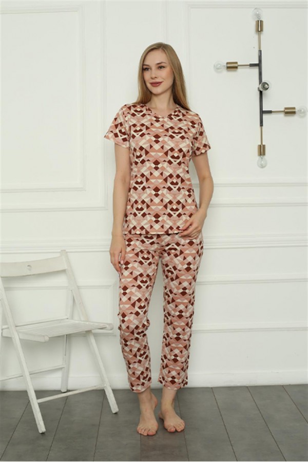 Moda Çizgi Anne Kız Aile Penye Pijama Takım Ayrı Ayrı Satılır. Fiyatları Farklıdır 50103