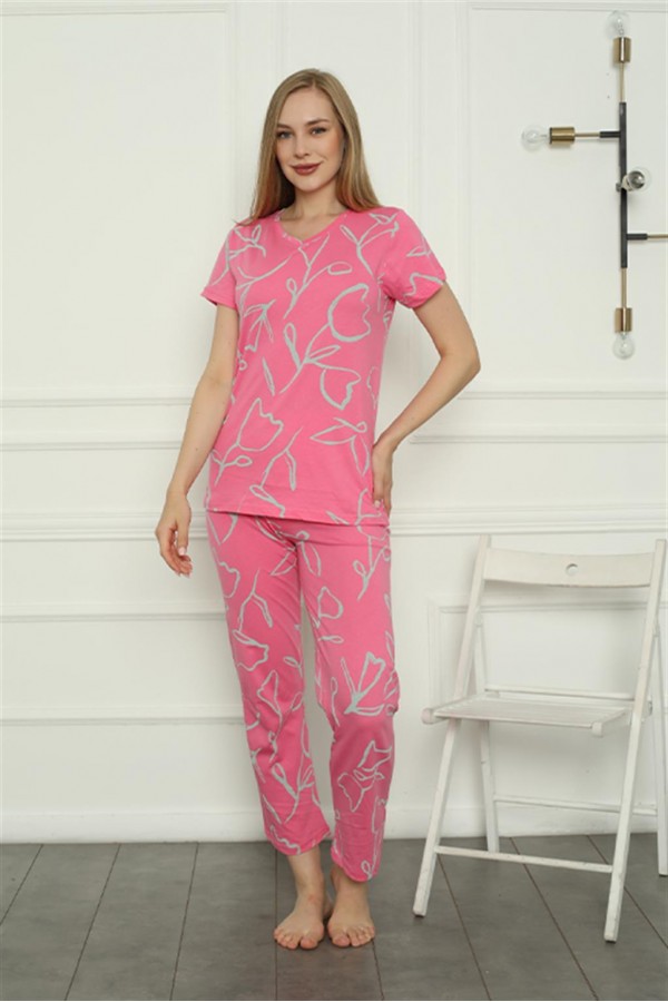 Moda Çizgi Anne Kız Aile Penye Pijama Takım Ayrı Ayrı Satılır. Fiyatları Farklıdır 50105