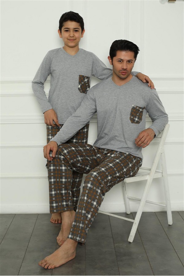 Moda Çizgi Baba Oğul  Aile Pijama Takım Ayrı Ayrı Satılır Fiyatları Farklıdır 50110