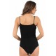 Moda Çizgi Bayan İp Askılı Çıtçıtlı Body 240
