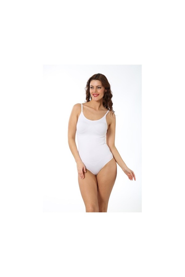 Moda Çizgi Bayan İp Askılı Korse 1002