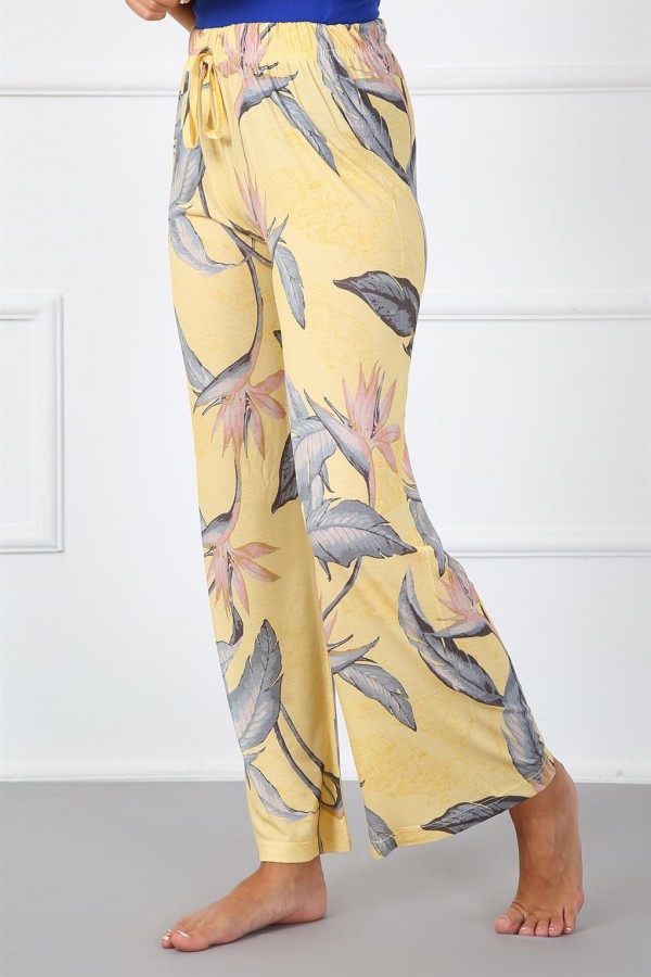 Moda Çizgi Bayan Pamuk Tek Alt Pijama 210019