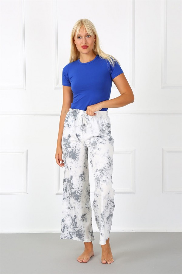Moda Çizgi Bayan Pamuk Tek Alt Pijama 210020