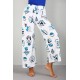 Moda Çizgi Bayan Penye Bol Paça Pantolon 210035