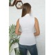 Moda Çizgi Bayan Sıfır Kol Yarım Balıkçı Yaka Body 262B