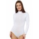Moda Çizgi Bayan Uzun Kol  Boğazlı Çıtçıtlı Body 260