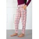 Moda Çizgi Bayan Welsoft Polar Tek Alt Pijama 210042