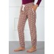 Moda Çizgi Bayan Welsoft Polar Tek Alt Pijama 210043