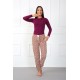 Moda Çizgi Bayan Welsoft Polar Tek Alt Pijama 210043