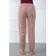 Moda Çizgi Bayan Welsoft Polar Tek Alt Pijama 210043