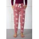 Moda Çizgi Bayan Welsoft Polar Tek Alt Pijama 210048