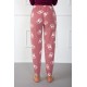 Moda Çizgi Bayan Welsoft Polar Tek Alt Pijama 210048
