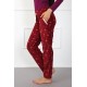Moda Çizgi Bayan Welsoft Polar Tek Alt Pijama 210049