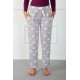 Moda Çizgi Bayan Welsoft Polar Tek Alt Pijama 210050