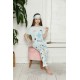 Moda Çizgi Çocuk Pamuk Kısa Kollu Pijama Takımı 4566