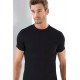 Moda Çizgi Erkek 0 Yaka Likralı Tshirt  6571