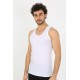 moda çizgi Erkek Beyaz Ribana Atlet 6502