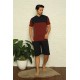 Moda Çizgi Erkek Bordo 3'lü Pijama Takım 6823