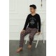 Moda Çizgi Erkek Çocuk Penye Pijama Takım 20388