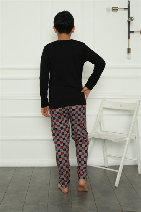 Moda Çizgi Erkek Çocuk Penye Pijama Takım 20388