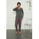 Moda Çizgi Erkek Çocuk Penye Pijama Takım 20389