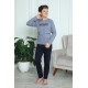 Moda Çizgi Erkek Çocuk Penye Pijama Takım 20411