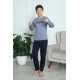 Moda Çizgi Erkek Çocuk Penye Pijama Takım 20411