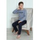 Moda Çizgi Erkek Çocuk Penye Pijama Takım 20411