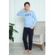 Moda Çizgi Erkek Çocuk Penye Pijama Takım 20412