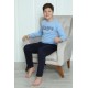 Moda Çizgi Erkek Çocuk Penye Pijama Takım 20412